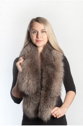 Authentic Crystal fox fur scarf